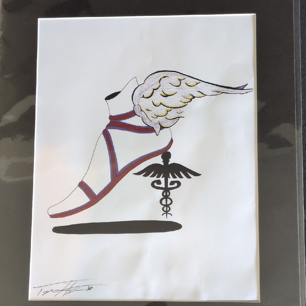 Winged Shoe Art Print